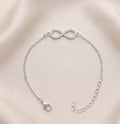 Dainty Crystal Infinity Symbol Chain Bracelet