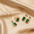 Vintage Emerald Gemstone Set