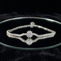 Celestia - Delicate Floral Solitaire Bracelet
