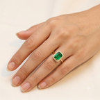 Vintage Emerald Gemstone Set